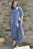 Cyril Crinkle Balloon Pant Denim